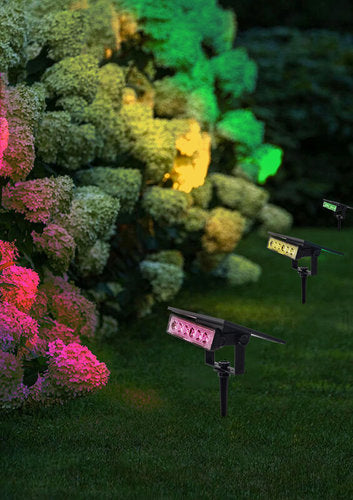 דוקרן סולארי SUNRAY 12W IP65 7COLORS