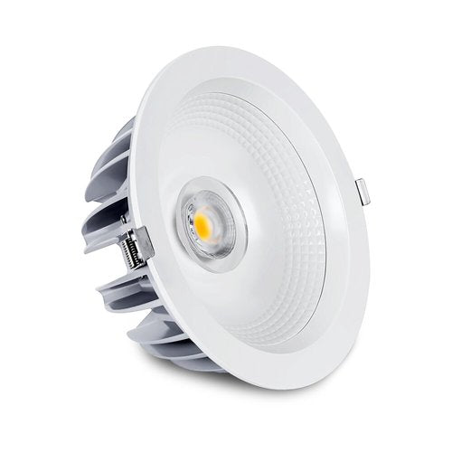 שקוע תקרה לבן APOLLO 15W 6" IP40 אור חם