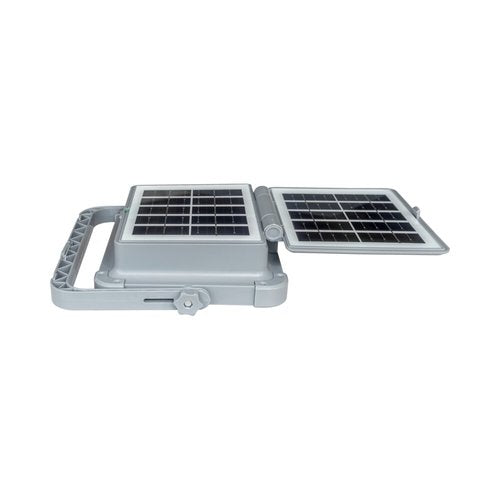 פנס אפור נטען + סולארי UNITY 100W 3CCT