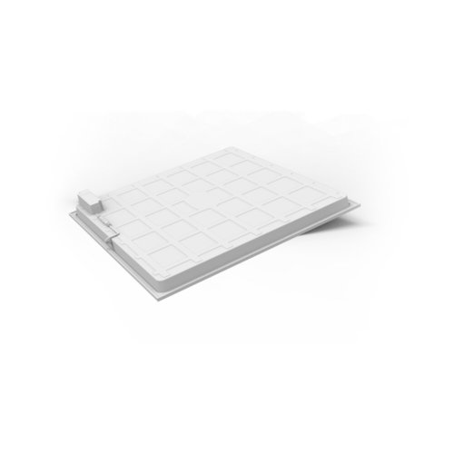 פאנל לד שקוע לבן BL ANTI-GLARE 34W 600X600 אור קר