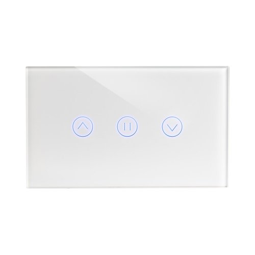 מתג טאץ' חכם לתריס זכוכית לבנה 3 מודול ZIGBEE