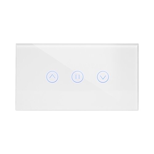 מתג טאץ' חכם לתריס זכוכית לבנה 4 מודול ZIGBEE