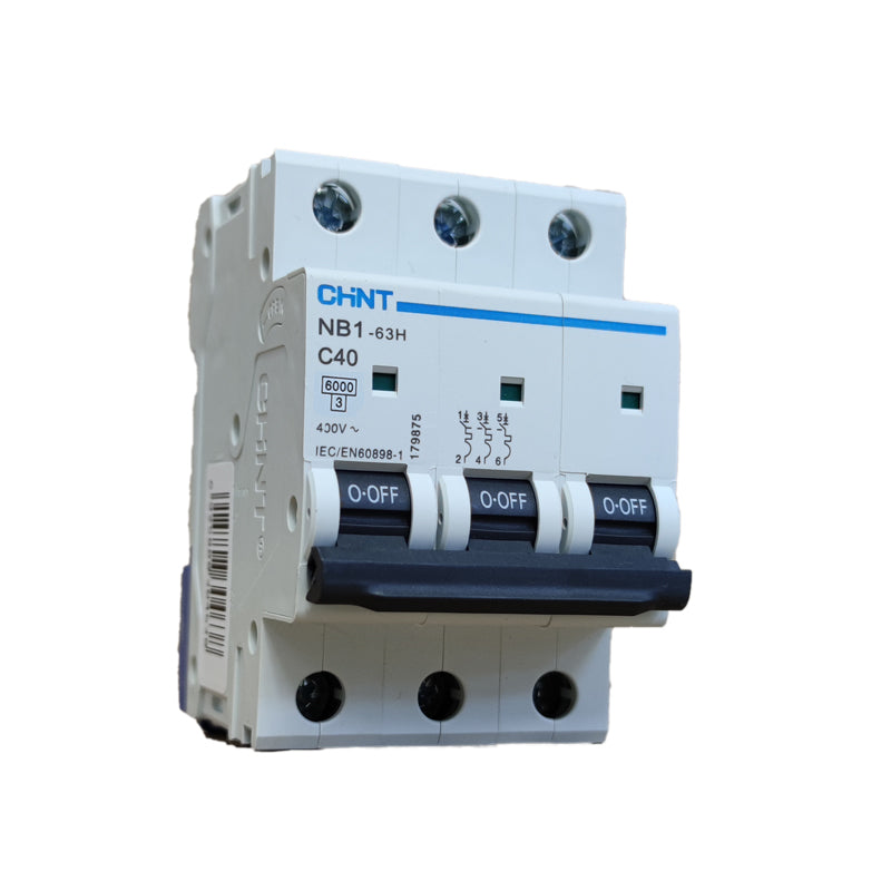 מנתק מעגל ח"א תלת-פאזי 6KA C-40A Chint