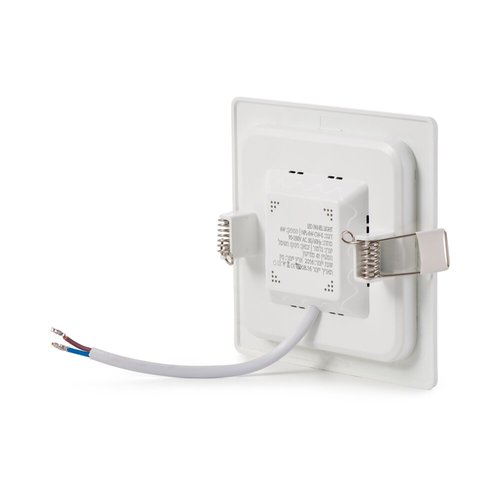 פאנל לד שקוע לבן אינטגרלי 6W 100X100 אור ניטרלי