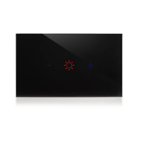 מתג טאץ' חכם לעמעום זכוכית שחורה 3 מודול WIFI