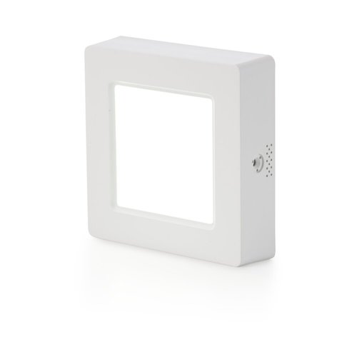 פאנל לד צמוד לבן אינטגרלי 6W 100X100 אור חם