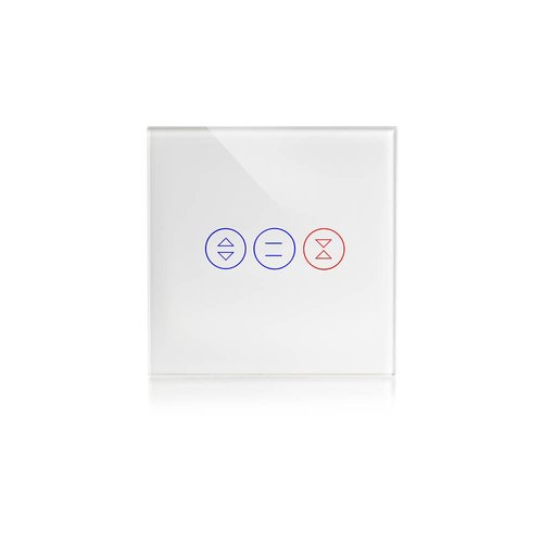 מתג טאץ' חכם לתריס זכוכית לבנה WIFI 60mm