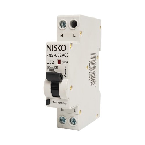 פחת משולב מא"ז 1x16A 6KA RCBO