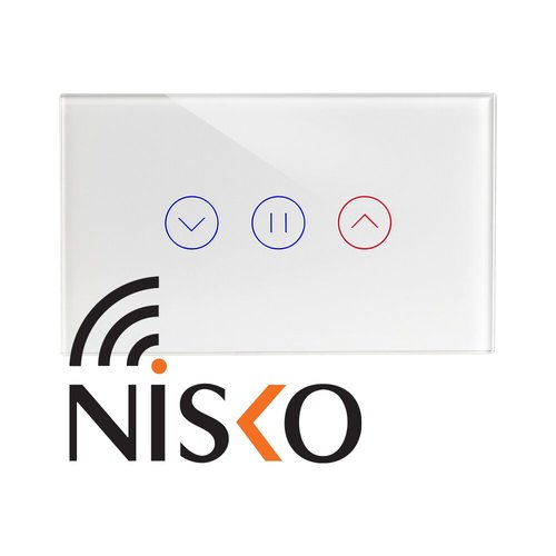 מתג טאץ' חכם לתריס זכוכית לבנה 3 מודול WIFI