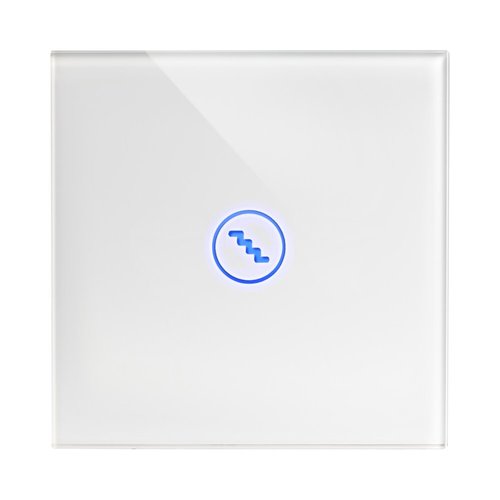 מתג טאץ' מדרגות זכוכית לבנה 60mm
