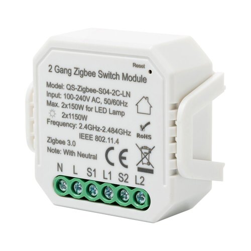 מודול תאורה/שקע 10A נסתר חכם ZIGBEE