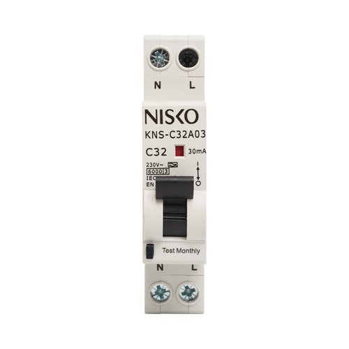 פחת משולב מא"ז 1x16A 6KA RCBO