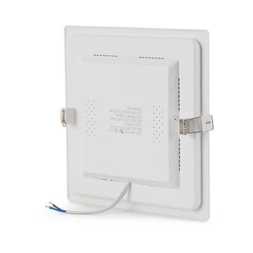 פאנל לד שקוע לבן אינטגרלי 18W 210X210 אור חם